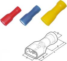 Socket sleeve 1.5-2.5/6.3x0.8, blue, 100 pieces 260416 | 4011923089399