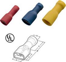 Socket sleeve, insulated, 0.5-1.0/6.3x0.8, red, 10 pieces 260414/10 | 4011923581992