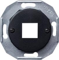 Cover plate for data outlet 1xRJ, black, Renova WDE011702 | 3606480661976