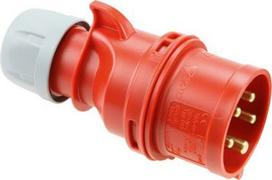 CEE Industrial Plug 5x16A (3P+N+PE) 6h IP44/IP54 SHARK red 015-6 | 9003399100833
