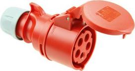 CEE connector 5x16A (3P+N+PE) 6h IP44 red 215-6 | 9003399102134