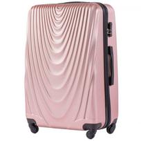 Mažas šviesiai ružavas (rose gold) lagaminas Wings 304 xs (rankiniam bagažui)