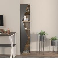 Knygų lentyna Kalune Design Arrow, 31,8x165x31,8cm juoda