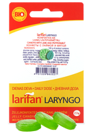 LARIFAN Laryngo mėtų ir žaliosios citrinos skonio guminukai, 23 g