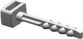 Dowel for cable ties 6x40 DN 6x40/100psc., black 4751002312535 | 4751002312535