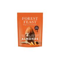Forest Feast Valencia Orange migdolai pieniniame šokolade, 120 g