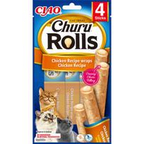 INABA Churu ritinėliai katėms - vištiena 4x10g