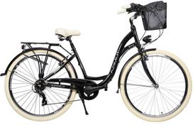 Dviratis AZIMUT Sarema 28" ALU TX-7 2025 black shiny