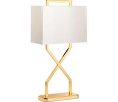 Elstead CROSS-TL-IVORY - Stalinis šviestuvas CROSS 1xE27/60W/230V auksas/balta