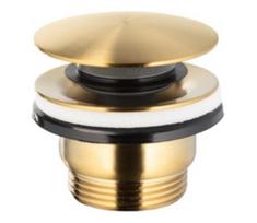 KFA Armatura 660-320-31 - Kriauklės atliekų surinkėjas CLICK-CLACK diametras 6,6 cm auksas