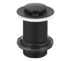 KFA Armatura 660-353-81-Kriauklės nuotekų sistema be perviršio CLICK-CLACK diametras 6,2 cm matinė juoda