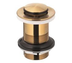 KFA Armatura 660-353-31 - Kriauklės nuotekų sistema be perviršio CLICK-CLACK diametras 6,2 cm auksas