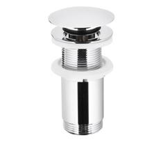 KFA Armatura 660-253-00-Kriauklės nuotekų sistema be perviršio CLICK-CLACK diametras 6,6 cm blizgus chromas