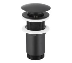 KFA Armatura 660-253-81-Kriauklės nuotekų sistema be perviršio CLICK-CLACK diametras 6,6 cm matinė juoda