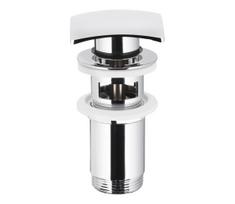 KFA Armatura 660-454-00 - Kriauklė kriauklės nuotekų sistema su pertekliumi CLICK-CLACK 7x7 cm blizgus chromas
