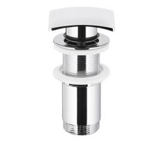 KFA Armatura 660-453-00- Kriauklės nuotekų sistema be perviršio CLICK-CLACK 7x7 cm blizgus chromas