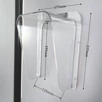 Atsparus lietui dangtelis Vandeniui atsparus dėklas Plastikinis lietaus apsaugas Apsauga prieigos kontrolės klaviatūrai Durų skambučio kortelių skaitytuvui Apsauga nuo saulės juoda