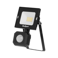 LED prožektorius 10W Rebel su prieblandos ir judesio jutikliu, 6500K, 230V