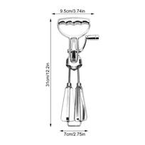 Manual Egg Blender Manual Hand Crank Egg Beaters Blender Stainless Steel Cake Baking Tool For Making Snacks Cakes Bread And spain