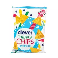 Kukurūzų traškučiai su druska CLEVER, 300 g