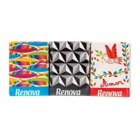 Popierinės nosinaitės RENOVA DESIGN 6 vnt., 4 sl., 42 lap.