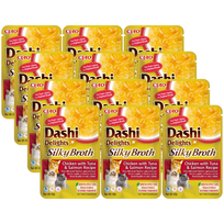 INABA Dashi Delights šilkinis sultinys su vištiena, tunu ir lašiša 12x40g