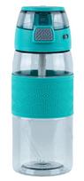 Gertuvė KITE, 600ml, su užrakinamu dangteliu, žalios sp. tritano plastikas