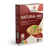 Kruopos Natural Mix su grikiais, 4x100 g
