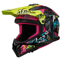Šalmas LS2 MX708 FAST II GORILLA PURPLE HV YELLOW-06