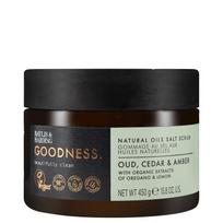 BAYLIS & HARDING Goodness Oud, Cedar & Amber Salt Scrub 450g