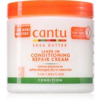 CANTU Shea Butter Leave-In Conditioning Cream nenuplaunamasis kondicionierius pažeistiems plaukams 453 g