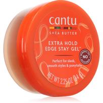 CANTU Shea Butter Extra Hold Edge fiksavimo gelis banguotiems ir garbanotiems plaukams su sviestmedžių aliejumi 67 ml