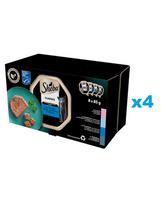 SHEBA Classics 32x85 g drėgnas visavertis pašaras suaugusioms katėms su tunu, lašiša, balta žuvimi ir morkomis, tunu ir daržovėmis, menke