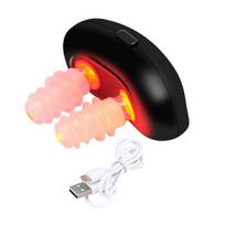 Yousheng Raudonos Šviesos Nosies Terapijos Prietaisas Sinusų Palengvinimas Rinito Simptomų Raminimas USB Įkraunamas Nešiojamas Kelioninis Infraraudonųjų Spindulių Nosies Raminimo Prietaisas juoda