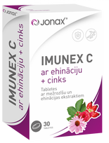 JONAX  Imunex C ežiuolė + cinkas tabletės, 30 vnt.