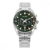 Seiko Alba A4b019x1 Chronografas Tachimetras Vyriškas Metalinis Laikrodis A4B019X1