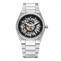 Oficiali būstinė Originalus Geiger Ge1228bS Skeleton Dial Vyriškas metalinis laikrodis GE1228BS