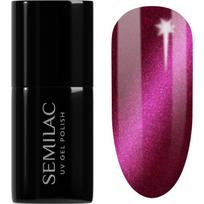 Semilac UV Hybrid Silk Effect gelinis nagų lakas, stingstantis UV / LED lempos šviesoje atspalvis 468 Pink Cosy Essential 7 ml