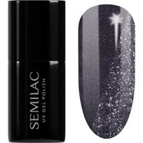 Semilac UV Hybrid Day and Night gelinis nagų lakas, stingstantis UV / LED lempos šviesoje atspalvis 399 Dark & Spark 7 ml