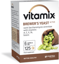 Vitamix Alaus mielės, vitaminai C, E, B1, A, biotinas, 125 tabletės