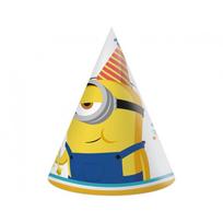 Gimtadienio kepuraitės su pakalikais "Minions 2 - The Rise of Gru" (6vnt)