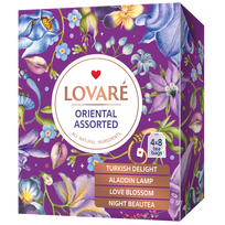 LOVARE „Oriented“ juodosios arbatos rinkinys (32 pakeliai)