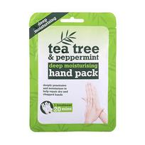Rankų kaukė-pirštinės TEA TREE & PEPPERMINT DEEP MOISTURISING, 30 ml, 1 pora
