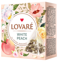 LOVARE white peach, baltasis persikas 2g x 15 piramidžių