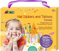 AVENIR 260+ nagų lipdukų ir tatuiruočių Princesės