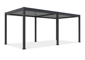Pavėsinė Pergola ELEGANCE AUTOMATIC 300x600x256 cm su LED, Anthracite/Light Grey