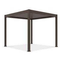 Pavėsinė Pergola ELEGANCE AUTOMATIC 300x300x256 cm su LED, Taupe