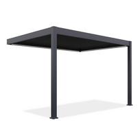 Pavėsinė Pergola ELEGANCE WALL AUTOMATIC 300x400 cm su LED, Anthracite, montuojama prie sienos