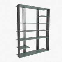 Knygų lentyna Kalune Design Jenny 875ZNA4525, juoda/žalia