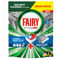 Automatinių indaplovių kapsulės FAIRY Platinum+ Deep Clean, 71 vnt